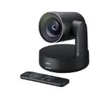 Logitech Rally Camera, Ultra HD 4K 30 fps, Motorized PTZ Camera, RightSight, RightLight, RightSound, 5x Optical Zoom, Autofocus, Black