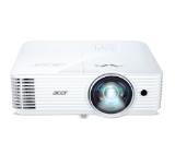 Acer Projector S1386WH, DLP, Short Throw, WXGA (1280x800), 3600 ANSI Lumens, 20000:1, 3D, HDMI, VGA, RCA, Audio in, Audio out, VGA out, DC Out (5V/1A, USB-A), Speaker 16W, Bluelight Shield, 3.1kg, White