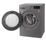 LG F4J5QN7S, Washing Machine, 7kg, 1400 rpm, LED Display, Inverter Direct Drive, A+++ -30%, NFC, Inox