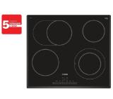 Bosch PKN651FP1E Electric cooktop, Glass-ceramic hob, 4 zones, 2 extension, 60 cm, Black