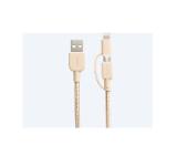 Sony CP-ABLP150 Type A to B + micro USB to lightning adaptor 1.5m, gold