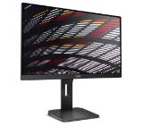 AOC 24P1, 23.8" Wide IPS LED, 5 ms, 1000:1, 50M:1 DCR, 250 cd/m2, FHD 1920x1080@60Hz, FlickerFree, Low Blue Light, Tilt, Height Adjust, Pivot, Swivel, USB, D-Sub, DVI, HDMI, DP, Headphone Out, 2Wx2, Black