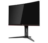 AOC Gaming C24G1, 23.6" Wide Curved MVA LED, 1 ms, 3000:1, 50M:1 DCR, 250 cd/m2, 1920x1080@144Hz, FreeSync, FlickerFree, Low Blue Light, Heigh Adjust, D-Sub, HDMI, DP, Headphone Out, Black/Red