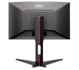 AOC Gaming C24G1, 23.6" Wide Curved MVA LED, 1 ms, 3000:1, 50M:1 DCR, 250 cd/m2, 1920x1080@144Hz, FreeSync, FlickerFree, Low Blue Light, Heigh Adjust, D-Sub, HDMI, DP, Headphone Out, Black/Red