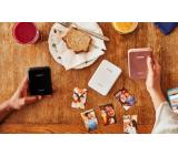 Canon Zoemini pocket-sized printer with Bluetooth, Rose gold and White