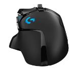 Logitech G502 Mouse, Lightsync RGB, HERO 25K DPI Sensor, 400 IPS, 5x3.6g Optional Weights, 11 Programmable Buttons, 114g, Black