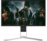 AOC AGON AG251FG, 24.5" Wide TN LED, 1 ms, 1000:1, 50M:1 DCR, 400 cd/m2, 1920x1080@240Hz, G-Sync, FlickerFree, Low Blue Light, Heigh Adjust, USB, HDMI, DP, Headphone Out, Speakers, Black/Silver