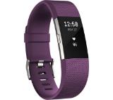 Fitbit Charge 2 Plum Silver, Large