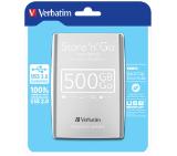 Verbatim External HDD 2.5" 500GB USB3.0 Silver