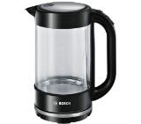 Bosch TWK70B03, Glass kettle, 2000-2400 W, 1.7 l capacity, automatic switch off, glass/black