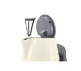 Bosch TWK6A017, Plastic kettle, ComfortLine, 2000-2400 W, 1.7 l, OneCup function, Beige