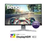 BenQ EX3203R, 31,5" VA, 144Hz, 4ms, QHD 2560x1440, Curved LED 1800R, FreeSync2, 90% DCI-P3, Display HDR 400, Eye-Care, Flicker-free, LBL, B.I.+, 3000:1, 20M:1 DCR, 400 cd/m2, 8bit, HDMI x2, DP, USB Type-C, USB 3.1, Height Adj., Tilt, Gray