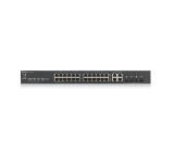 ZyXEL GS1920-24v2, 28 Port Smart Managed Switch 24x Gigabit Copper and 4x Gigabit dual pers., hybird mode, standalone or NebulaFlex Cloud