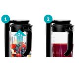 Bosch MMBV625M, VitaMaxx, Vacuum blender, 1000 W, Glass container 1.5l, Vacuum ToGo bottle (0.5l) & 2 Vacuum boxes (1.5l and 0.75l), Silver