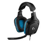 Logitech G432 Surround Headset, 50 mm Drivers, 7.1 DTS Headphone:X 2.0 Surround, Leather Ear Cushions, PC, Nintendo Switch, PS4, Xbox One, Black