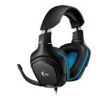 Logitech G432 Surround Headset, 50 mm Drivers, 7.1 DTS Headphone:X 2.0 Surround, Leather Ear Cushions, PC, Nintendo Switch, PS4, Xbox One, Black