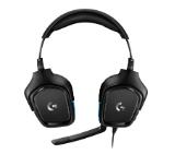 Logitech G432 Surround Headset, 50 mm Drivers, 7.1 DTS Headphone:X 2.0 Surround, Leather Ear Cushions, PC, Nintendo Switch, PS4, Xbox One, Black