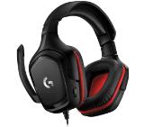 Logitech G332 Headset, 50 mm Drivers, Microphone, Leather Ear Cushions, PC, Nintendo Switch, PS4, Xbox One, Black