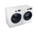 Samsung DV90M6200CW/LE Dryer With thermopomp, 9kg, LED, A+++, Diamond drum,  White