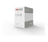 HikVision network cable CAT 6e, CCA 0.585 mm, CPR certified, Ethernet signal to 85 m, box 305 m, White