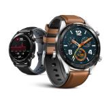 Huawei Watch GT, FTN-B19V, 1.39" Amoled, 454 x 454, Brown leather strap, Silver