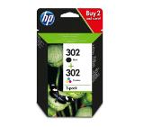 HP 302 2-pack Black/Tri-color Original Ink Cartridges