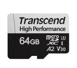 Transcend 64GB microSD with adapter UHS-I U3 A2