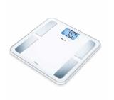 Beurer BF 850 diagnostic bathroom scale in white; Extra-large standing surface; Weight, body fat, body water, muscle percentage, bone mass, AMR/BMR calorie display; Bluetooth®; 180 kg / 100 g