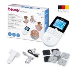 Beurer EM 49 digital TENS/EMS unit,Pain therapy (TENS), Muscle stimulation (EMS), impulse massage, 4 electrodes, 2 adjustable channels,70 training programs