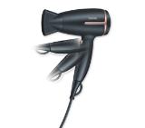 Beurer HC 25 Hair dryer, 1 600 W, ion function, folding handle, 2 heat settings, 2 blower settings, cold air, noozle, overheating protection 