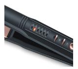 Beurer HS 40 Hair straightener, LED display, ceramic/tourmaline coating, 120-220 °,safety switch-off, plate locking system,fast heat-up