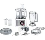 BOSCH MC812S820, Food processor, MultiTalent 8, 1250 W, add.Tritan blender, Citrus press, Dough Tool, Whisk, White - Brushed stainless steel