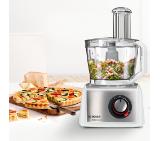 BOSCH MC812S820, Food processor, MultiTalent 8, 1250 W, add.Tritan blender, Citrus press, Dough Tool, Whisk, White - Brushed stainless steel