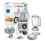 BOSCH MC812S820, Food processor, MultiTalent 8, 1250 W, add.Tritan blender, Citrus press, Dough Tool, Whisk, White - Brushed stainless steel