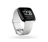 Fitbit Versa NFC, White Band, Black Case