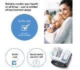Beurer BC 28 Wrist blood pressure monitor; risk indicator; arrhythmia detection; medical device; circumferences 13.5-19.5 cm; storage bag, 5 year warranty