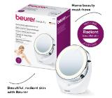 Beurer BS 49 lluminated cosmetic mirror; 12 LEDs; 5 x zoom; 2 mirrors; 11 cm