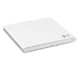 Hitachi-LG GP57EW40 Ultra Slim External DVD-RW, Super Multi, Double Layer, TV connectivity, White