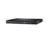 Dell Networking S3124P, L3, PoE+, 24x 1GbE, 2x Combo, 2x 10GbE SFP+ fixed ports, Stacking, IO to PSU air, 1x 715w AC PS, 1Y PS NBD, 210-AIMO