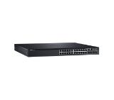 Dell Networking S3124, L3, 24x 1GbE, 2xCombo, 2x 10GbE SFP+ fixed ports, Stacking, IO to PSU airflow, 1x AC PSU, DNS3124T STOCK Smart Value, 210-AIMQ