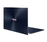 Asus ZenBook UX433FA-A5128R, NumPad, Intel Core i7-8565U (up to 4.1GHz, 8MB), 14" FHD (1920x1080)AG, 8GB LPDDR3, PCIEG3x2 NVME 512G M.2 SSD, Win 10 PRO 64 bit, Sleeve + USB3.0 to RJ45 cable, illum.Kbd, Royal Blue