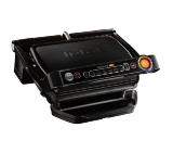 Tefal GC714834, Optigrill+ Black Snacking, 600cm2 cooking surface, snacking tray, automatic cooking sensor, 6 automatic programs, 4 adjustable temp., cooking level indicator, non-stick die-cast alum. Plates