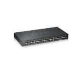 ZyXEL GS1920-48v2, 50 Port Smart Managed Switch 44x Gigabit Copper and 4x Gigabit dual pers., hybrid mode, standalone or NebulaFlex Cloud