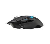 Logitech G502 Wireless Mouse, Lightsync RGB, Lightspeed Wireless, HERO 25K DPI Sensor, 400 IPS, 4x2g + 2x4g Optional Weights, 11 Programmable Buttons, 121g, Black