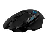 Logitech G502 Wireless Mouse, Lightsync RGB, Lightspeed Wireless, HERO 25K DPI Sensor, 400 IPS, 4x2g + 2x4g Optional Weights, 11 Programmable Buttons, 121g, Black