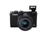 Canon EOS M100, black + EF-M 15-45mm f/3.5-6.3 IS STM + Canon Face Jacket EH31-FJ Green