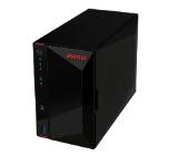 Asustor AS5202T, 2-Bay NAS, Intel Celeron J4005 Dual-Core 2.0 GHz (burst up 2.7 GHz), 2GB SO-DIMM DDR4 (Max. 8GB), 2x 2.5 GbE, 2x 2.5"/3.5" SATA3 HDD or SSD, 3x USB 3.2 Gen 1 Type A, WOW (Wake on WAN), WOL, System Sleep Mode, AES-NI hardware encryption