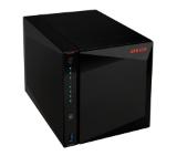 Asustor AS5304T, 4-Bay NAS, Intel Celeron J4105 Quad-Core 1.5 GHz (burst up 2.5 GHz), 4 GB SO-DIMM DDR4, 4x 2.5"/3.5" SATA3 HDD or SSD, 2x 2.5 GbE, 3x USB 3.2 Gen 1 Type A, WOW (Wake on WAN), WOL, System Sleep Mode, AES-NI hardware encryption