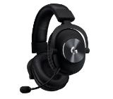 Logitech PRO X Headset, PRO-G 50 mm Drivers, 7.1 DTS Headphone:X 2.0 Surround, Leather/Mesh Memory Foam Ear Cushions, Blue Voice Microphone, Black