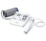 Beurer BM 95 Blood pressure monitor with ECG;Bluetooth; XL display; 1-channel ECG for recording heart rhythm;2 users ; risk indicator; Arrhythmia detection; medical device; circumferences 22- 42 cm; storage bag